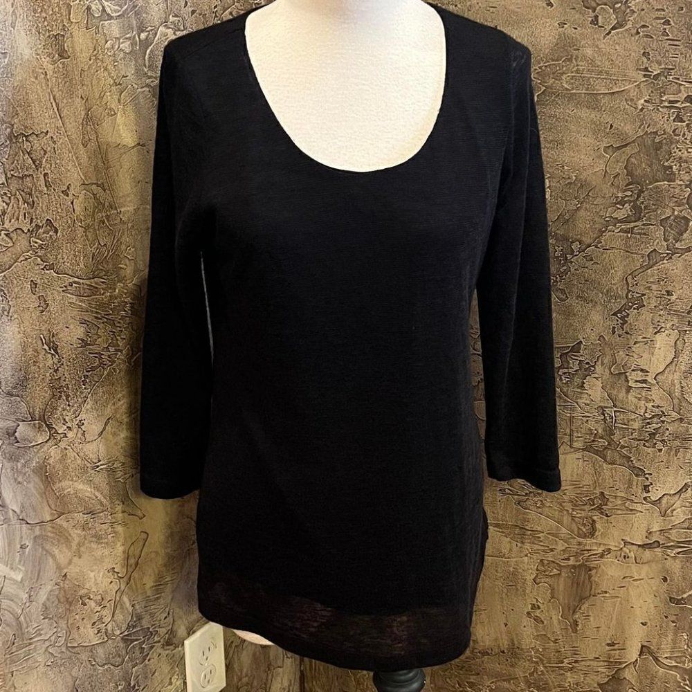 Adam Jacobs 3/4 Sleeve Knit Pullover Size Small